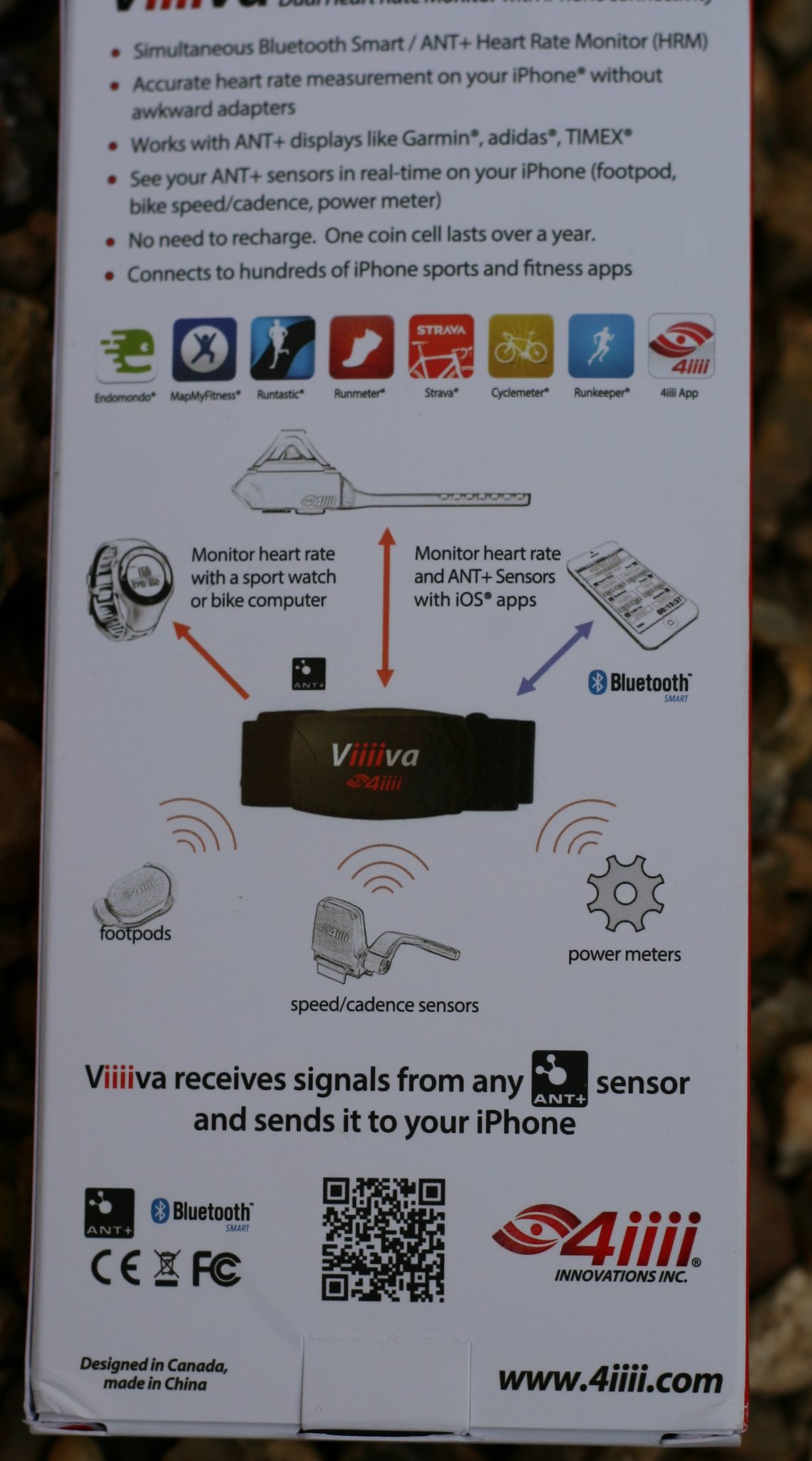 4iiii Viiiva V100 Heart Rate Monitor Bridge