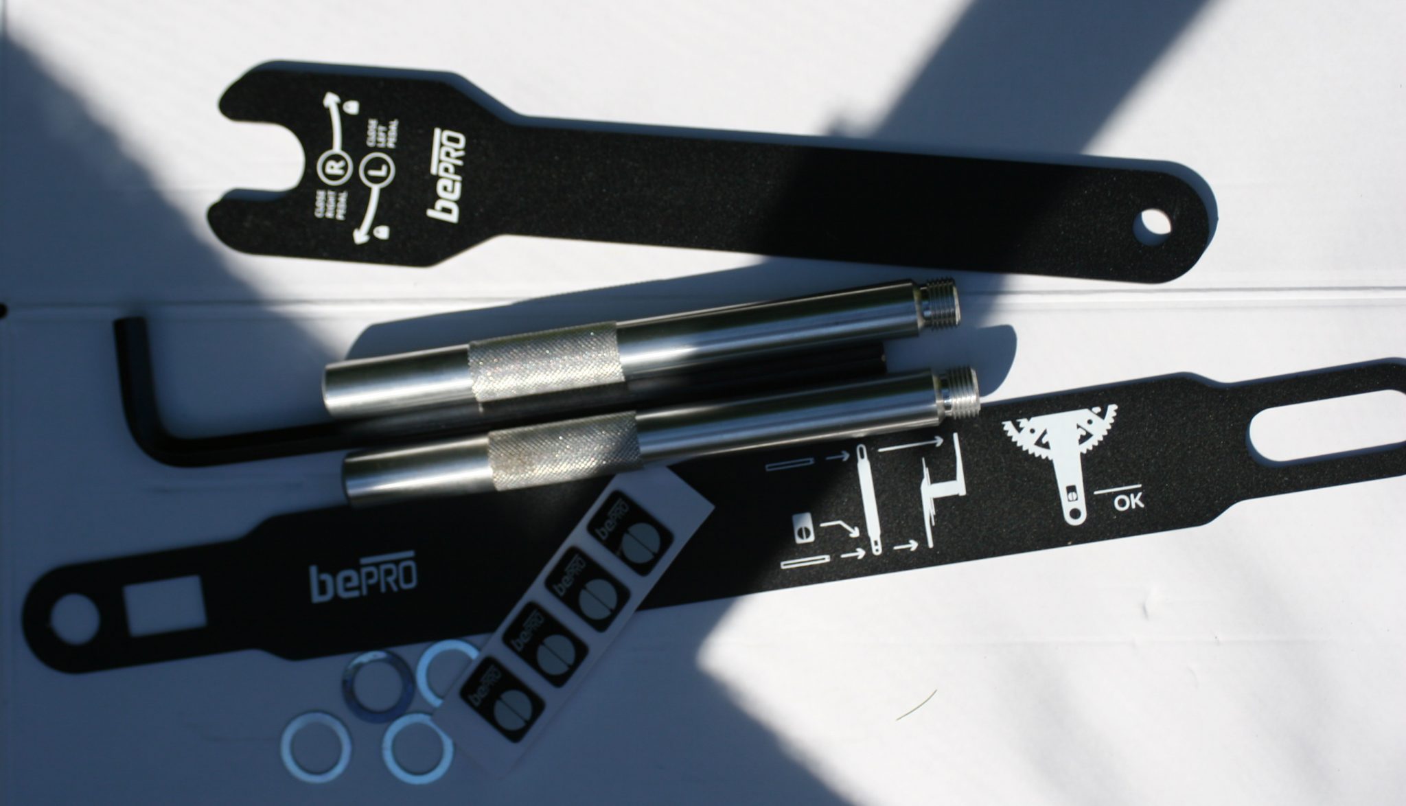 Favero bePRO Power Meter Pedals - Sticker Placement Tools