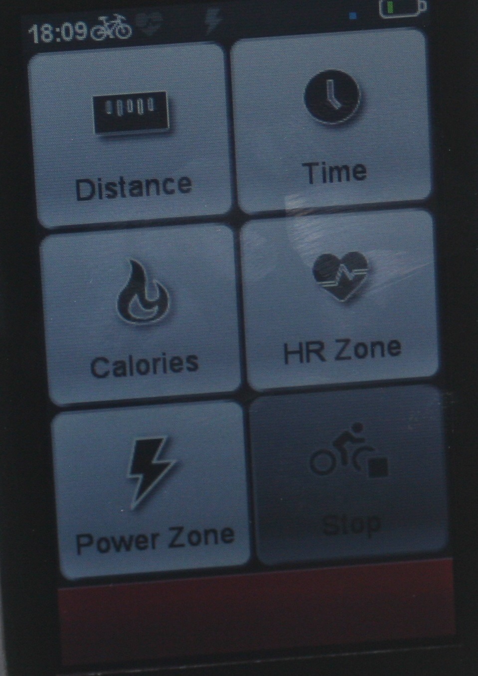 MIO Cyclo 505HC Workout Options