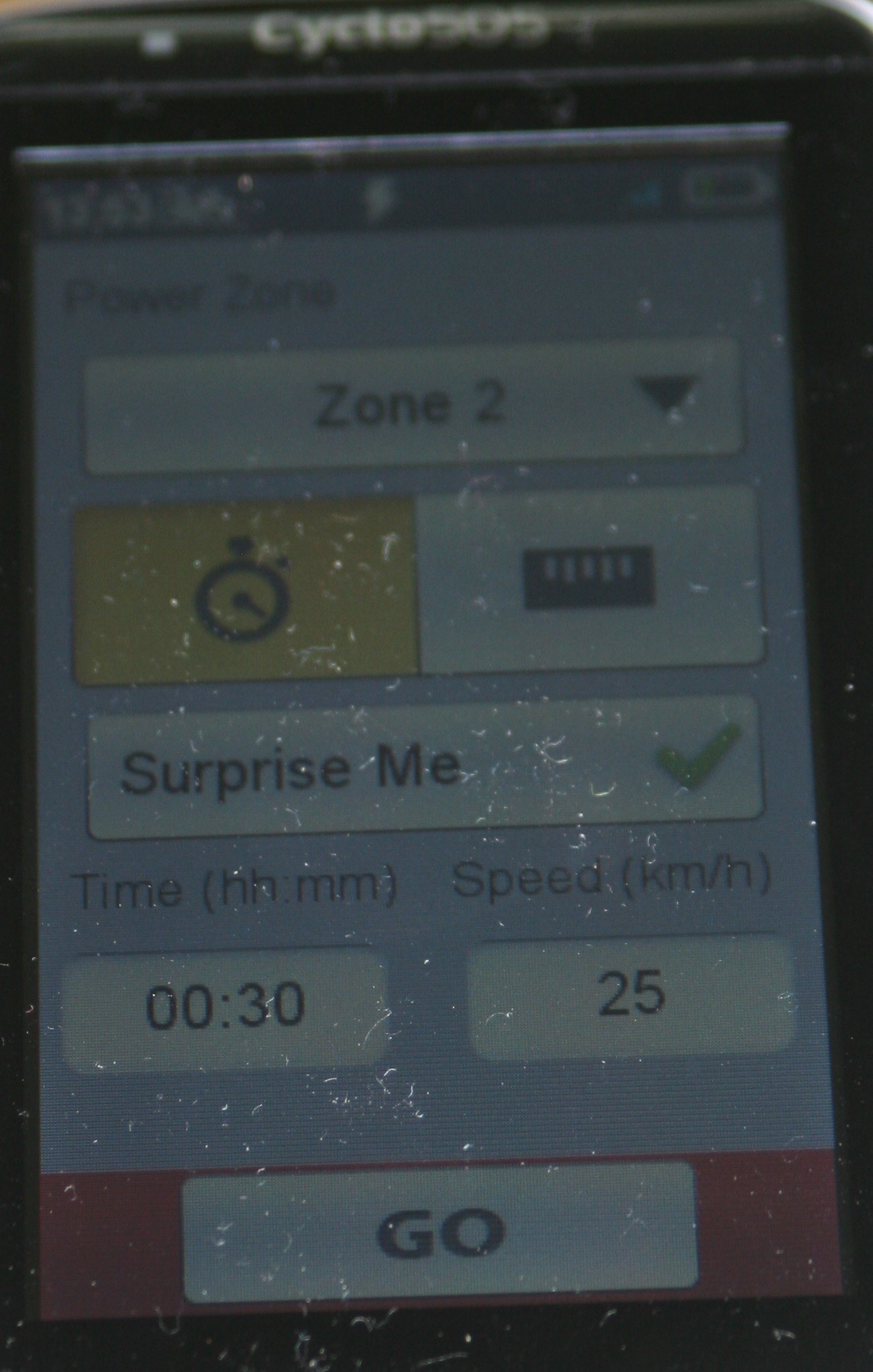 MIO Cyclo 505HC Power-based workout