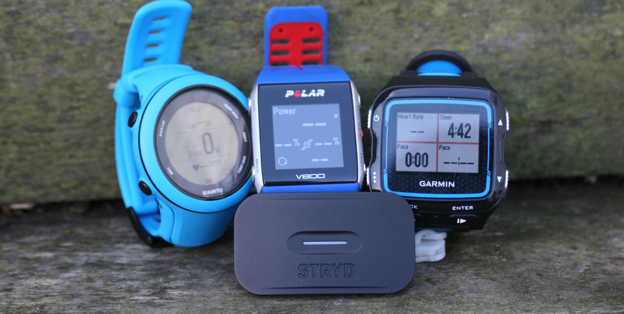 STRYD: Garmin 920XT, Suunto AMBIT 3 SPORT, Polar V800