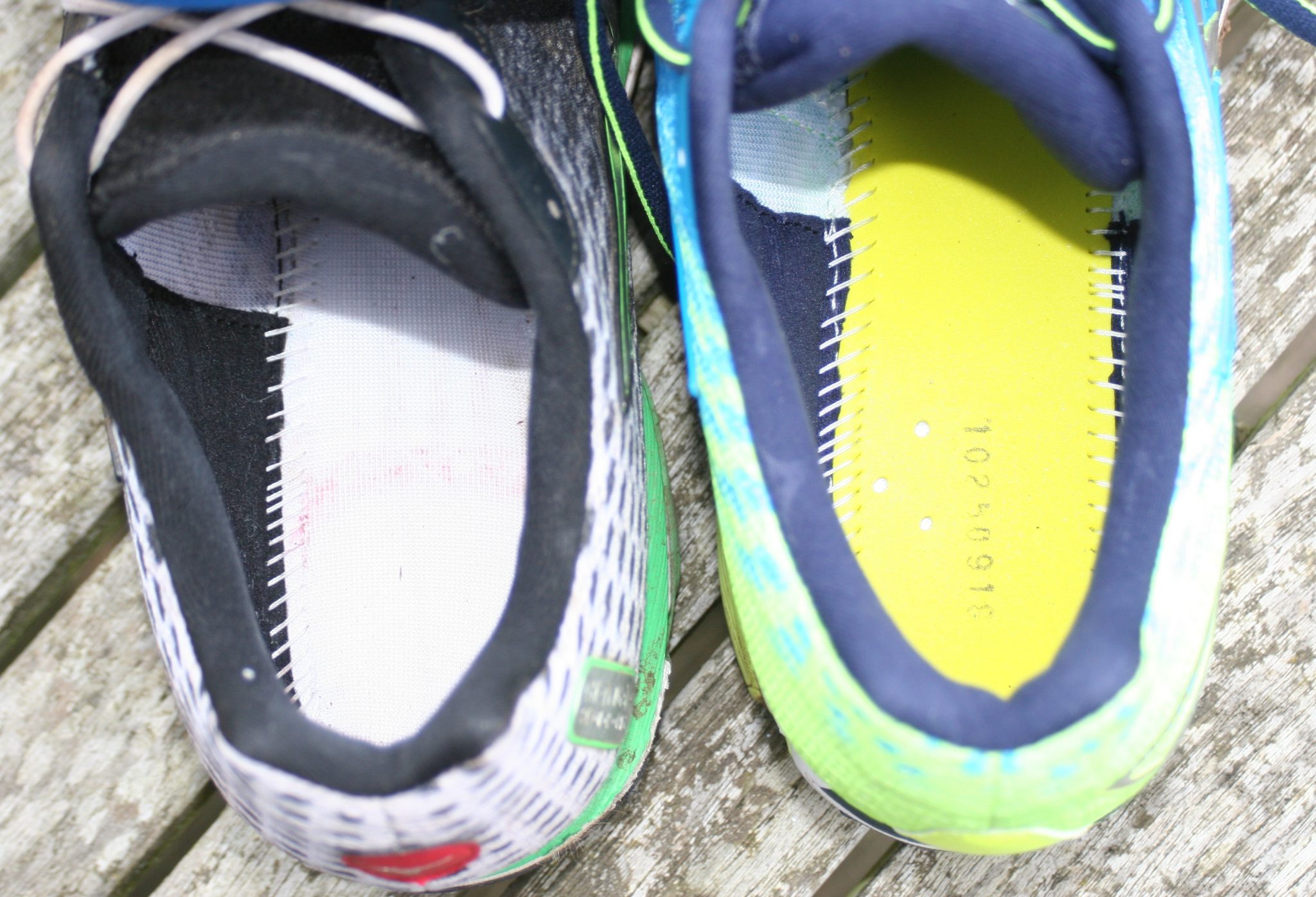 Mizuno Waverider 19 - Inner Comparison