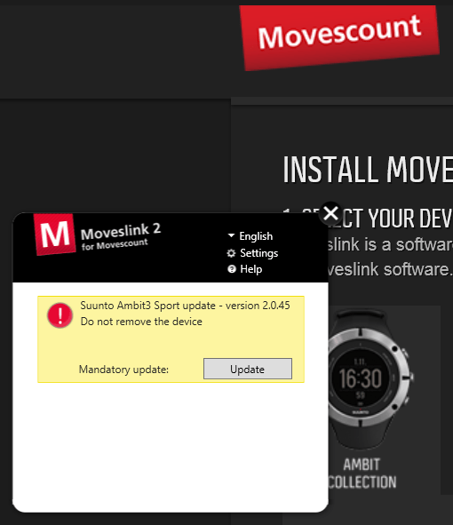 Update Your AMBITs - erased all my data (not a prob as it happened)