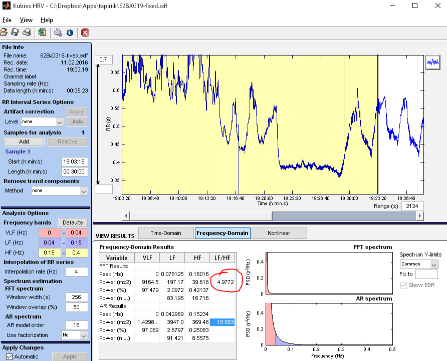 kubios-hrv-lf-hf
