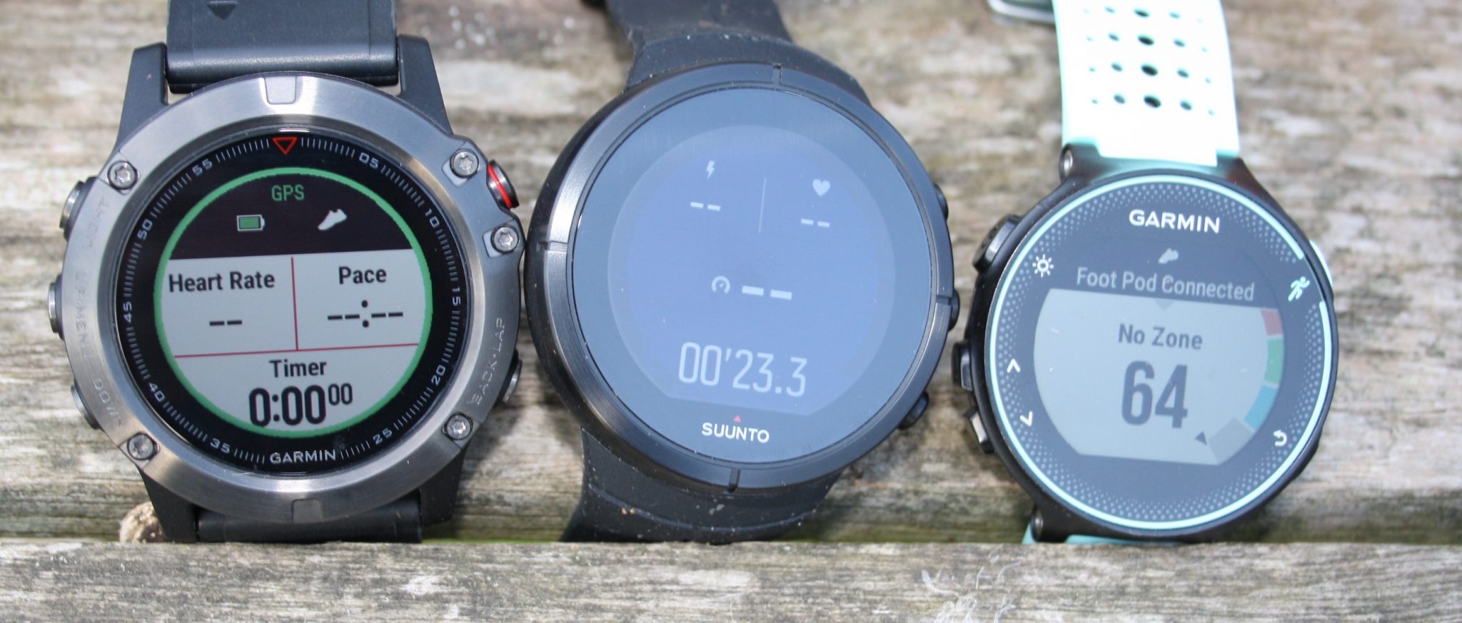Garmin Fenix 5X, Suunto SPARTAN SPORT WHR, Garmin Forerunner 235