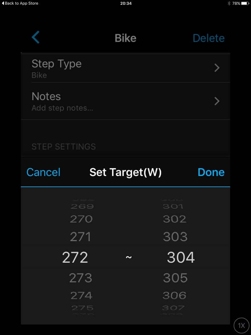 Garmin Connect Mobile Workout Creator