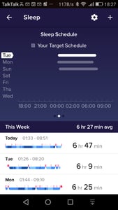 weekly-sleep-summary-ionic-fitbit app
