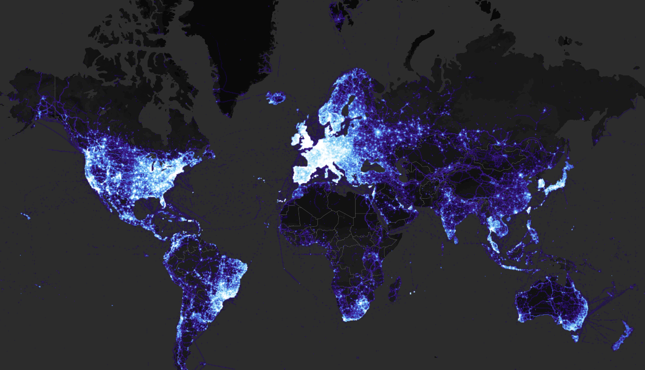 strava-world heatmap