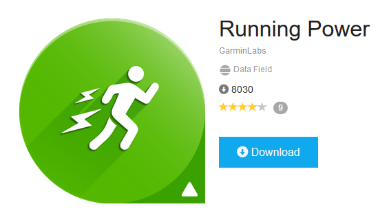 Garmin Running Power Jan 2018