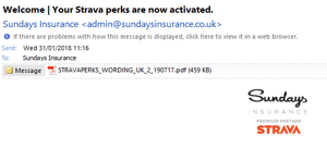 strava perk insurance