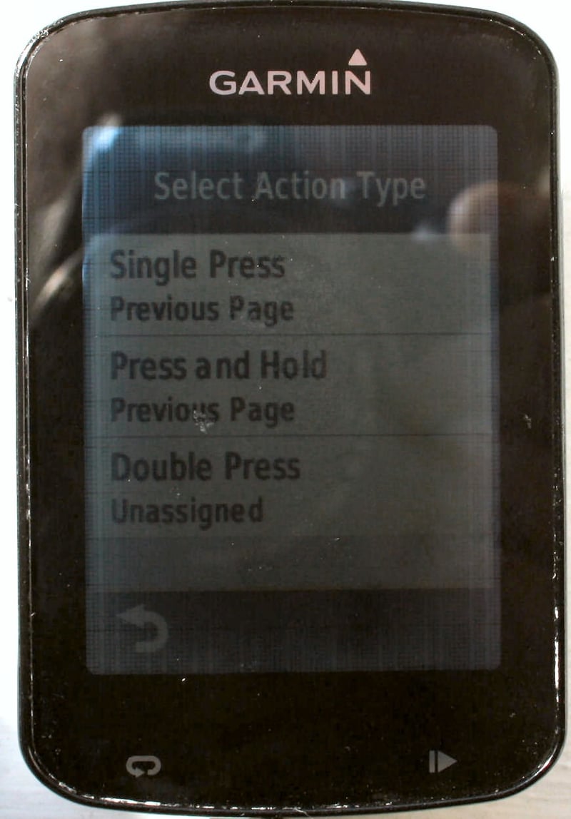 Shimano Di2 Config on Edge 820
