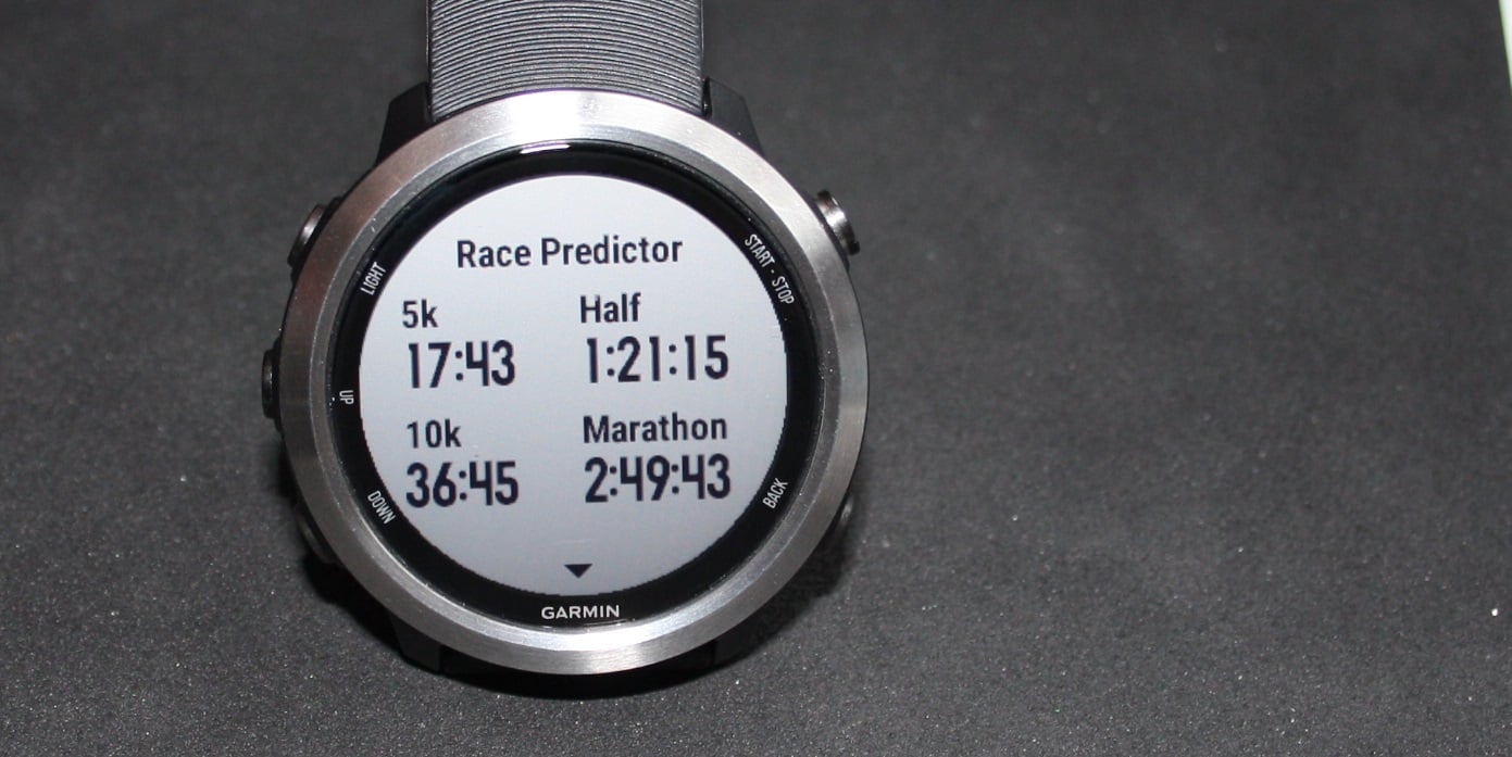 Race Predictor Forerunner 645