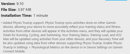 Garmin Physio Trueup - Synchronise Your Physiological Data Across Multiple Devices