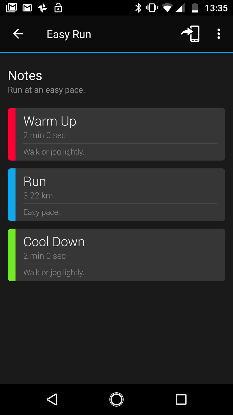 Garmin Coach - adaptive