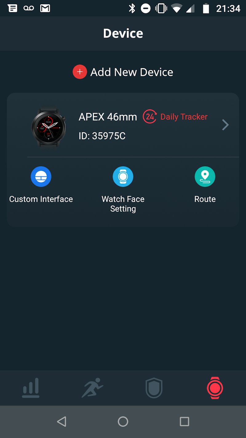 Coros Apex Navigation