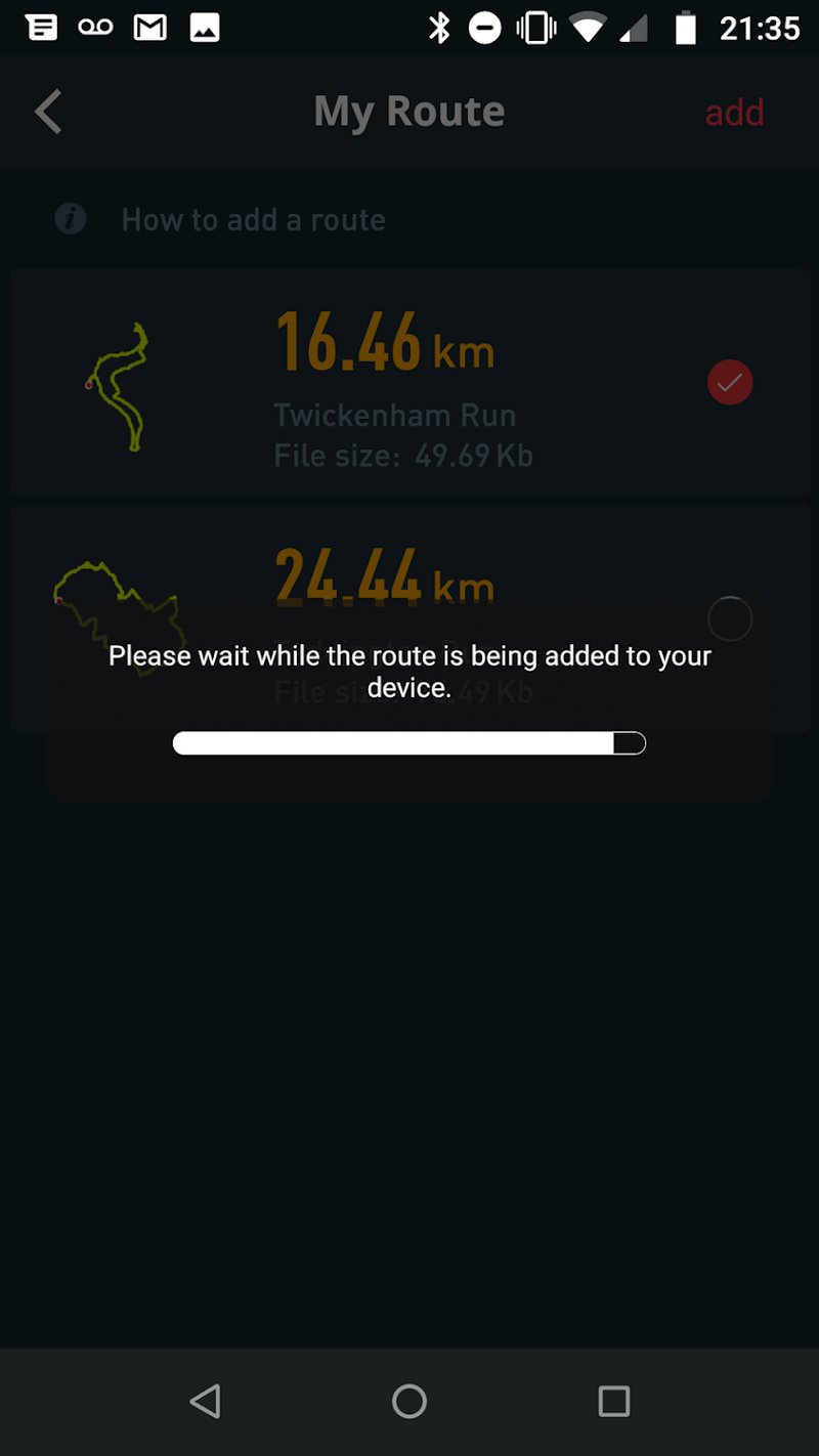 Coros Apex Navigation