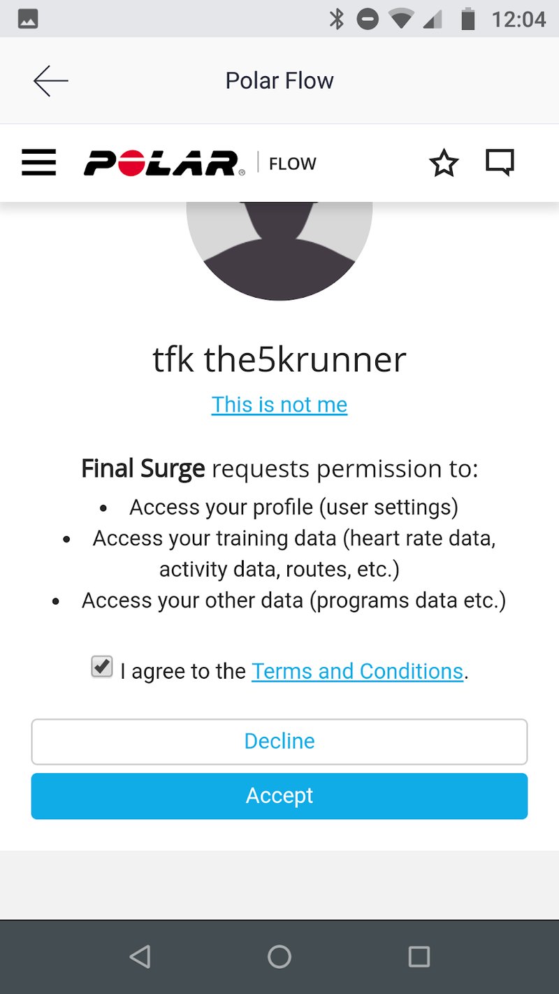 Polar Hook Up With Final Surge