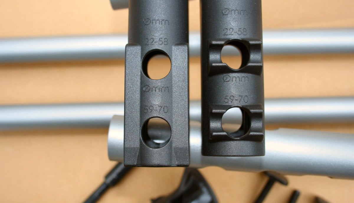 Thule FreeRide 532 supports different frame sizes