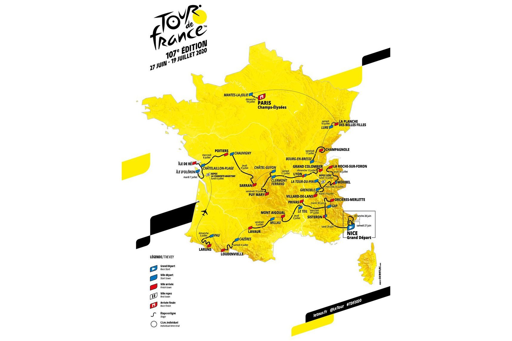Tdf 2020 Route | Tour De France Route