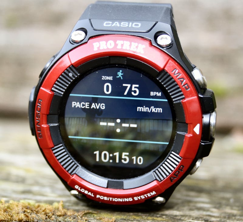CASIO PRO TREK Smart WSD-F21HR 赤 カシオ、心拍計測機能を新搭載した「PRO TREK Smart WSD-F21HR