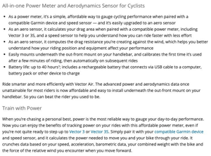 New Garmin Vector Air Specs & Opinion