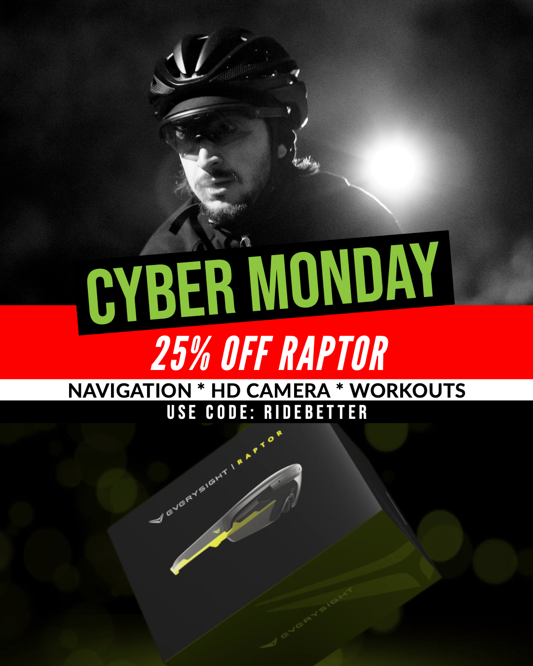 25% Everysight Raptor - Cycling Hud Cyber Monday Discounts