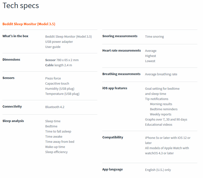 Apple Beddit Review - Beddit Sleep Monitor V3.5