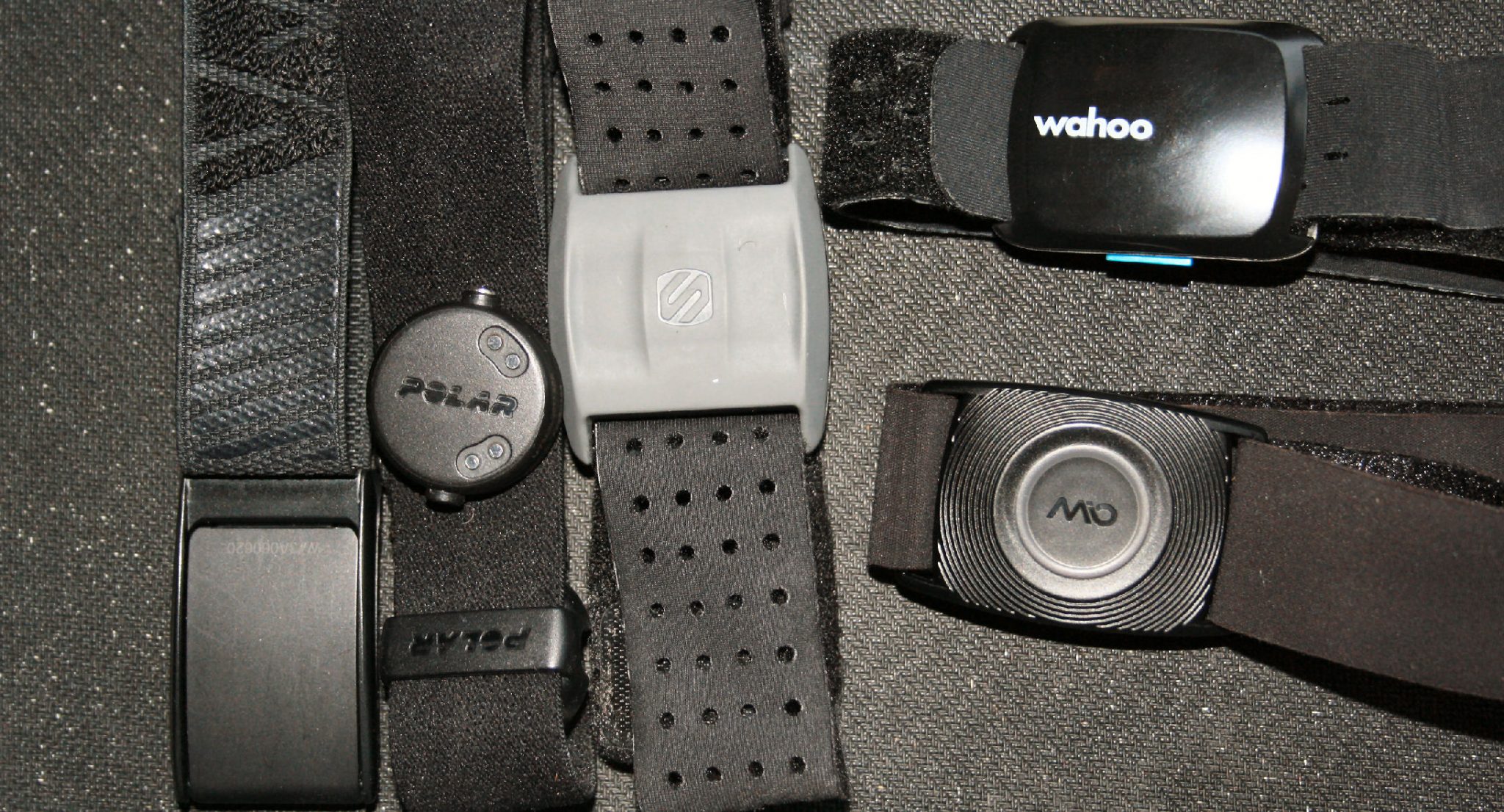 mioPOD, OH1, Scosche Rhythm+, Wahoo Tickr Fit, WHOOP