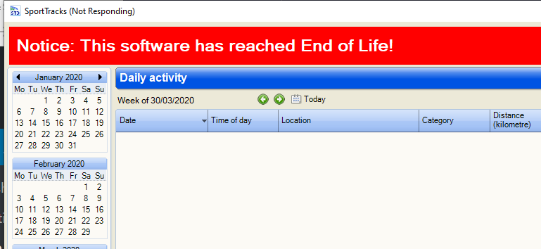 Sportstracks Is No More