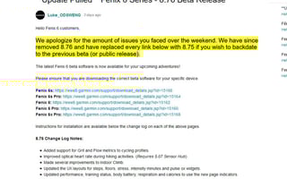 Garmin 6 Beta Features Pulled