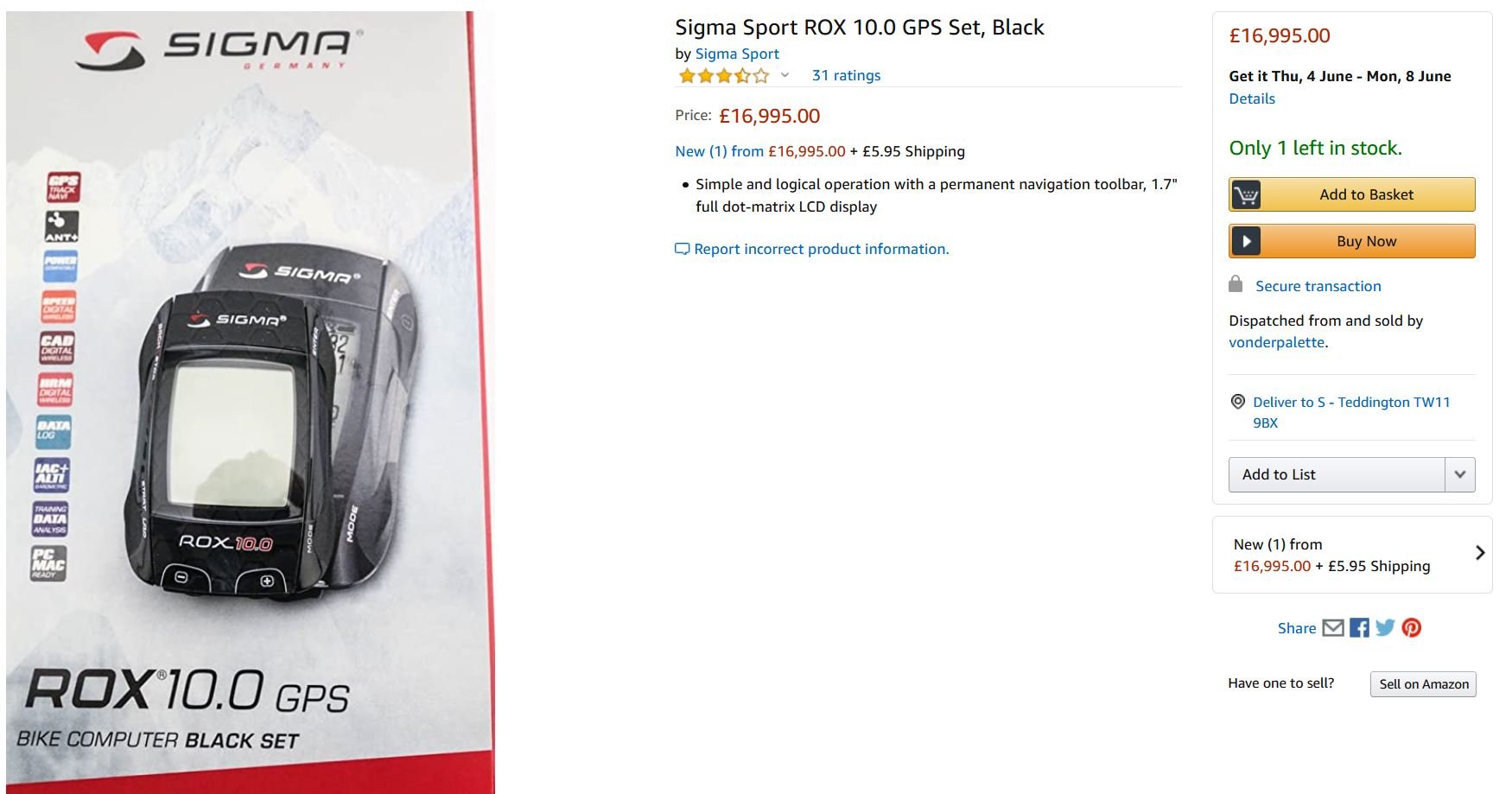 Most Expensive Bike Computer...ever