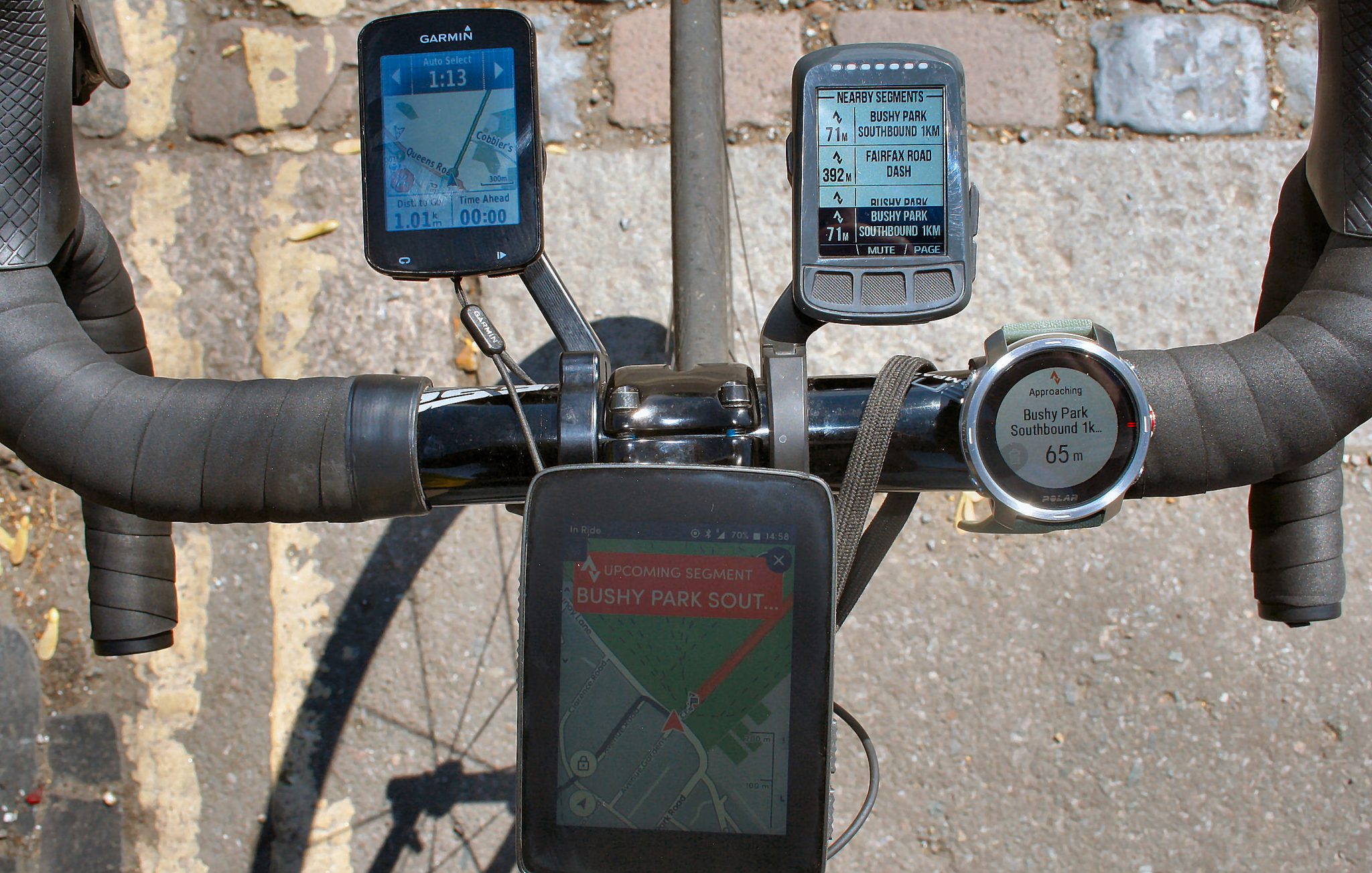 Hammerhead Karoo STRAVA Live Segments