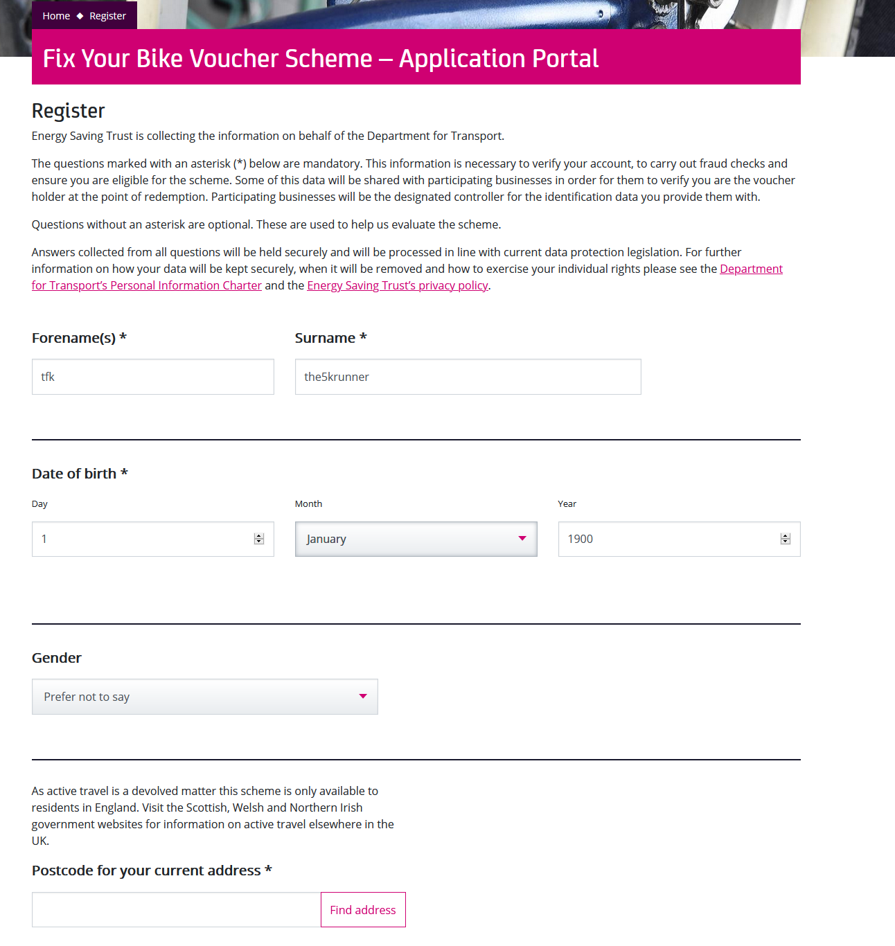Uk Govt Cycling Scheme Open Now