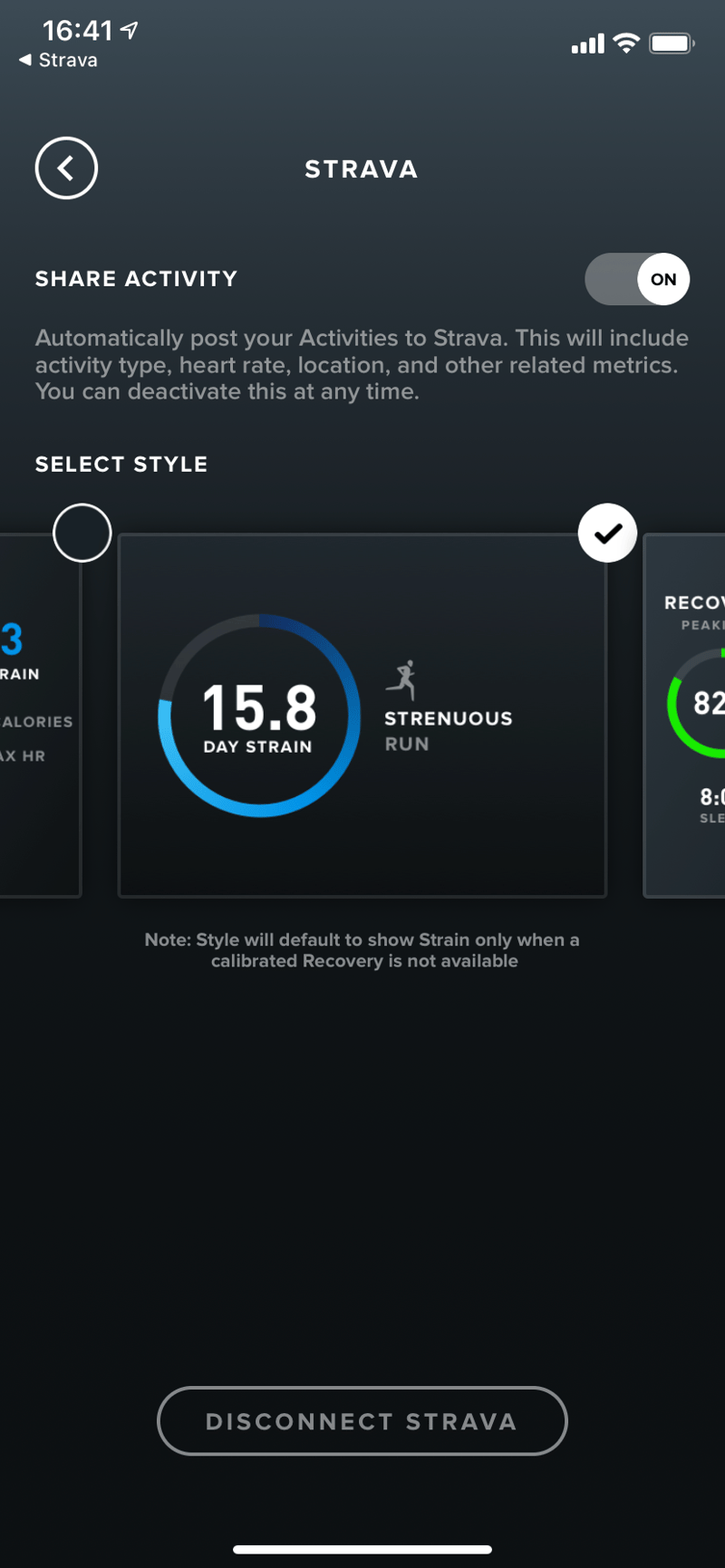Whoop Creates Interesting Format Link To Strava