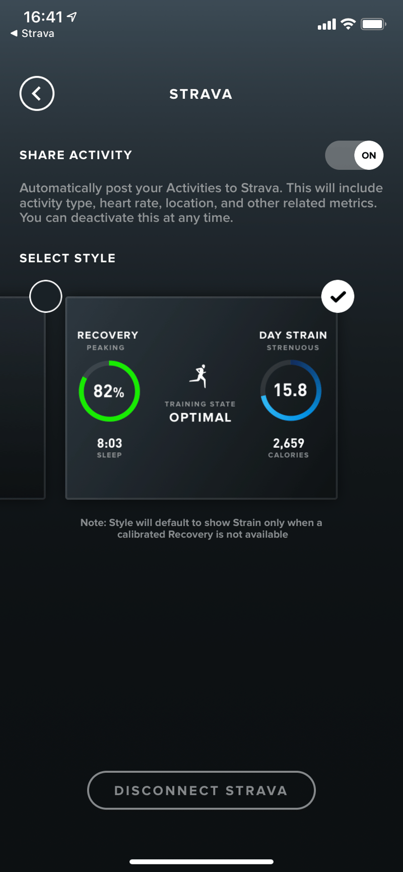 Whoop Creates Interesting Format Link To Strava