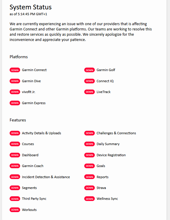 Breaking: Garmin *down* Again | Garminpocalypse Ii The Sequel