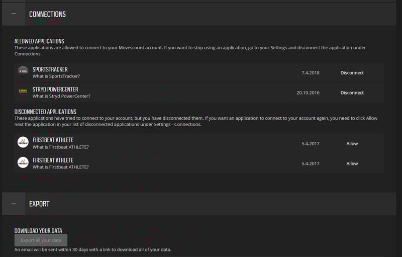Suunto Movescount - End Of Life