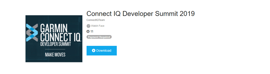 Garmin Ciq Apps- Payment Required - New Notification