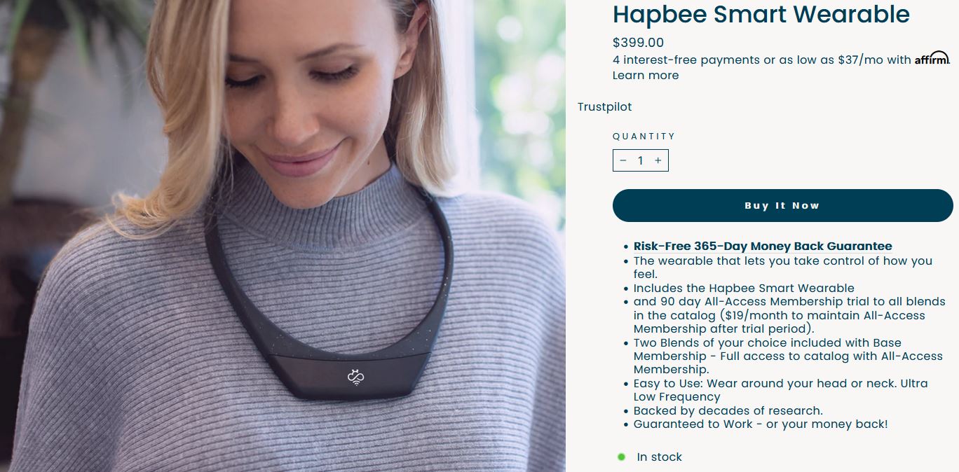 buy hapbee discount review