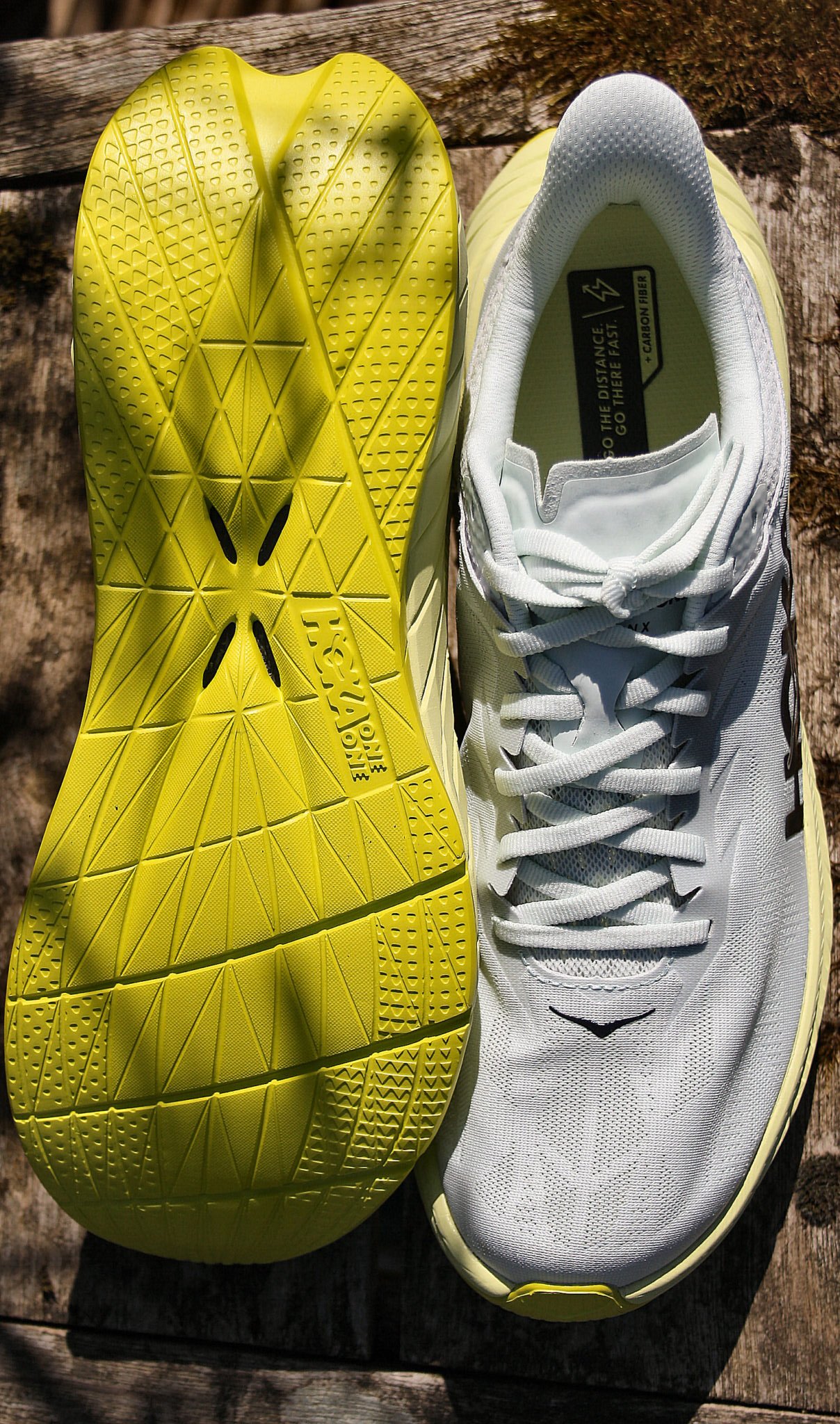 Hoka Hoka One Carbon X 2 Sole and top view part of my Review