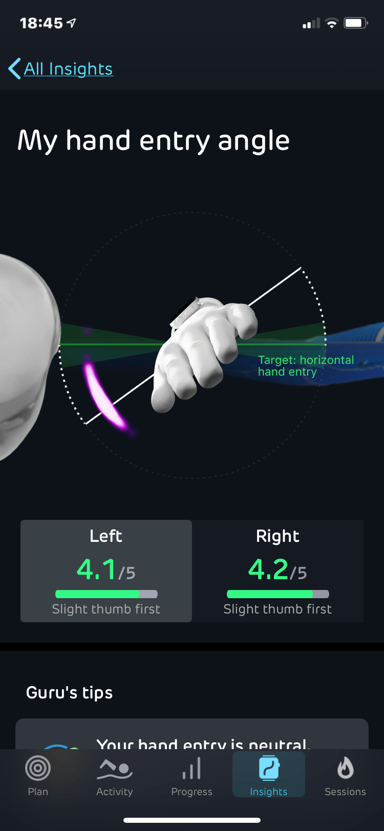 Swim Smooth swim dynamics