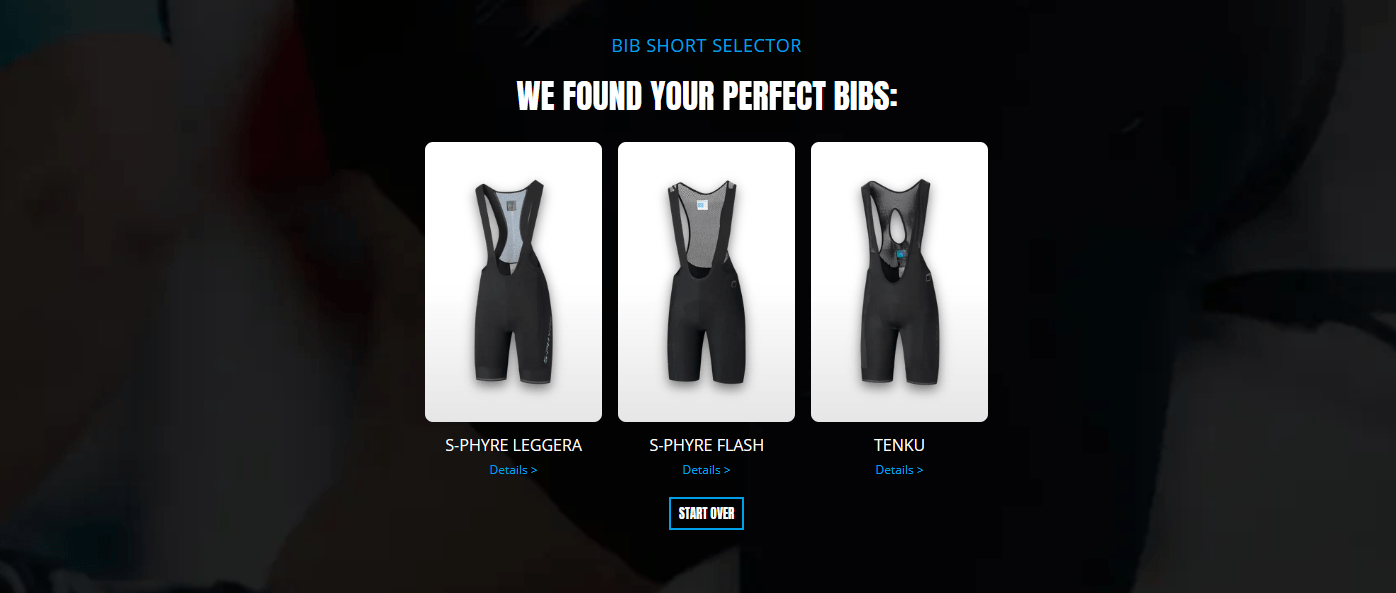 Shimano Performance Selector For New Bib Shorts