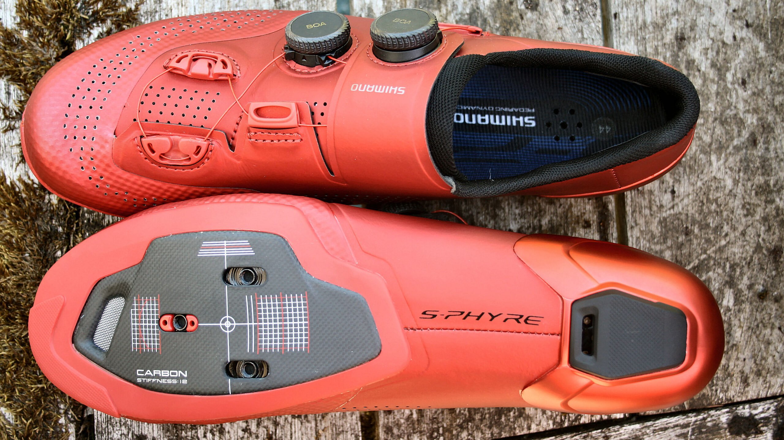 Shimano RC9 top bottom and cleat view Review, SH-RC902, RP9 Comparison