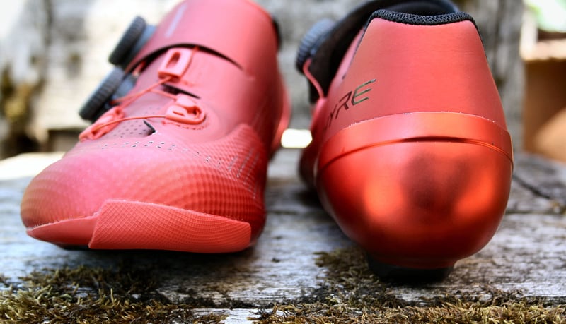 Shimano RC9 toe and heel views Review, SH-RC902, RP9 Comparison