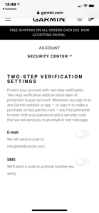 Garmin Introduces 2fa & Now Accepts Paypal