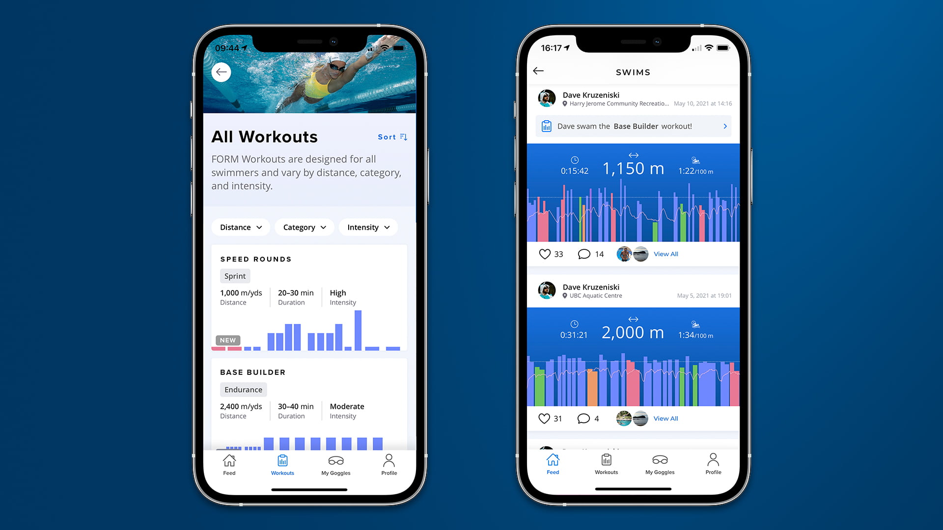 Form Swim Goggles - New Structured Workouts