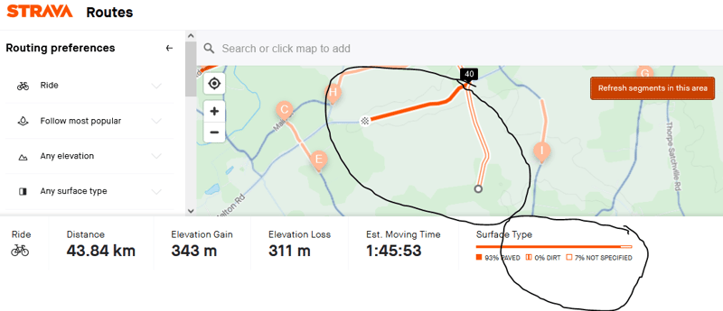 Ride With Gps - New Surface Types For Route Planning