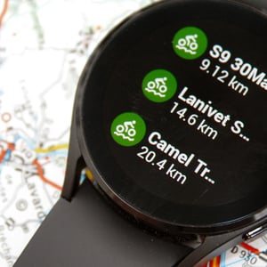 Samsung Galaxy Watch 4 komoot trips watch4 review