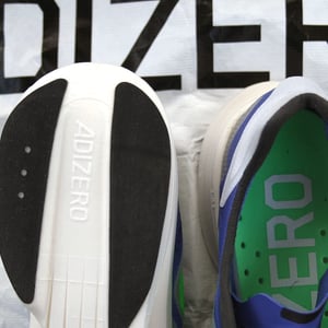 review of adidas Adizero Adios Pro 2 looking at rear sole