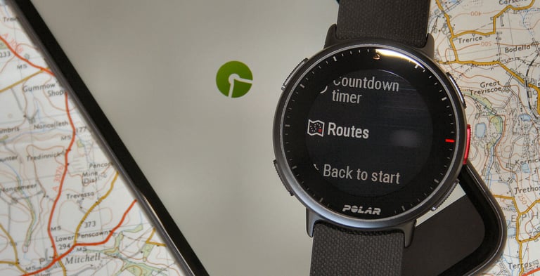Polar Grit X Pro and komoot